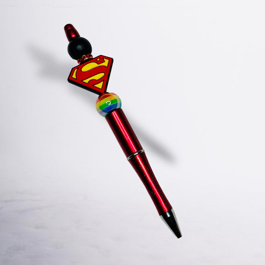 SuperMan Beaded Pen