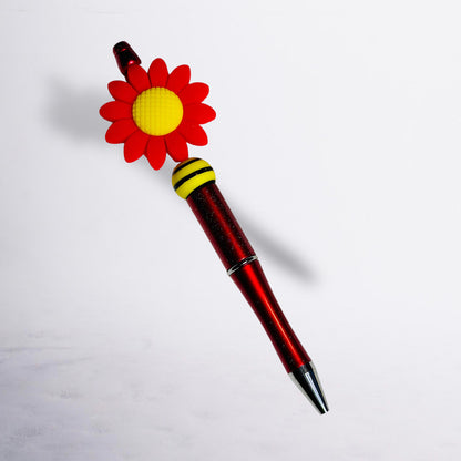 Big Daisy Beaded Pen