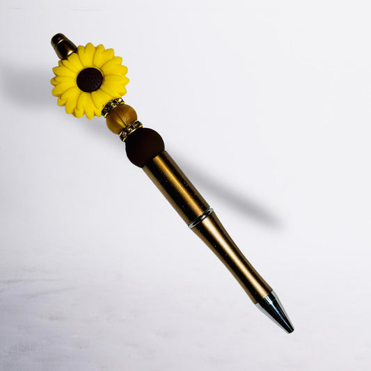 Sun Flower Beaded Pen