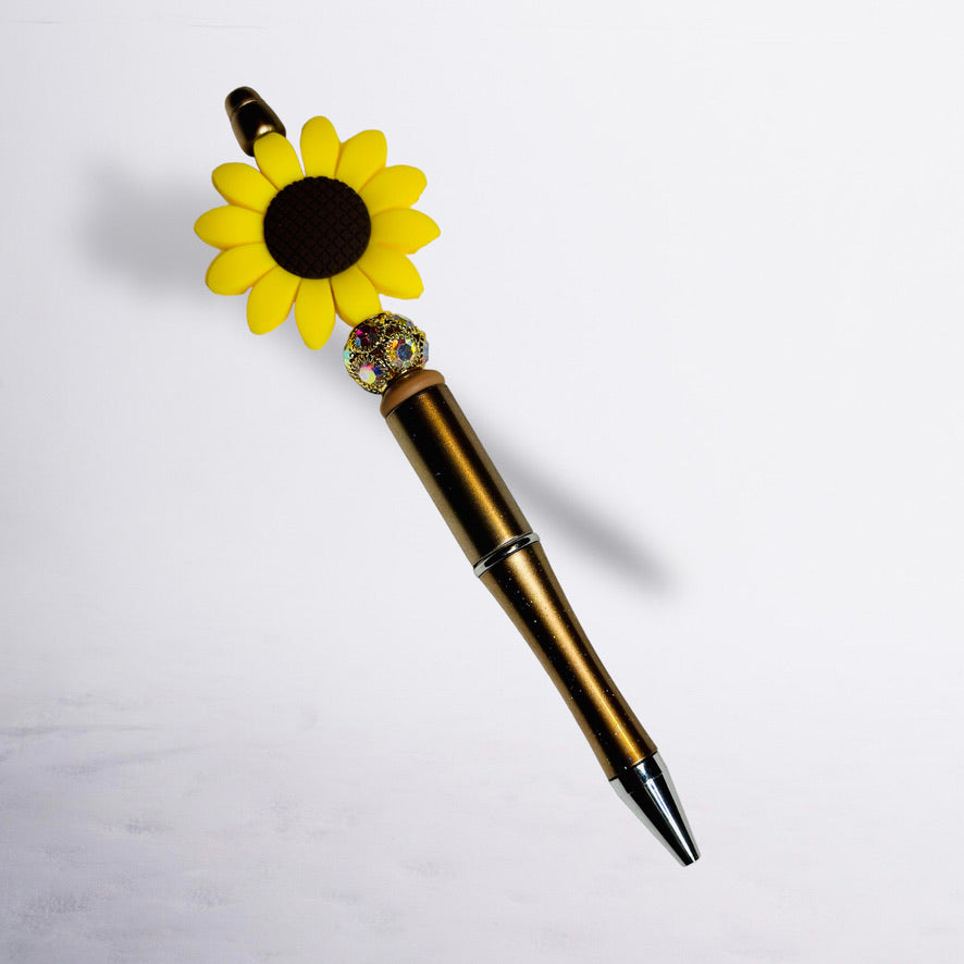 Big Daisy Beaded Pen
