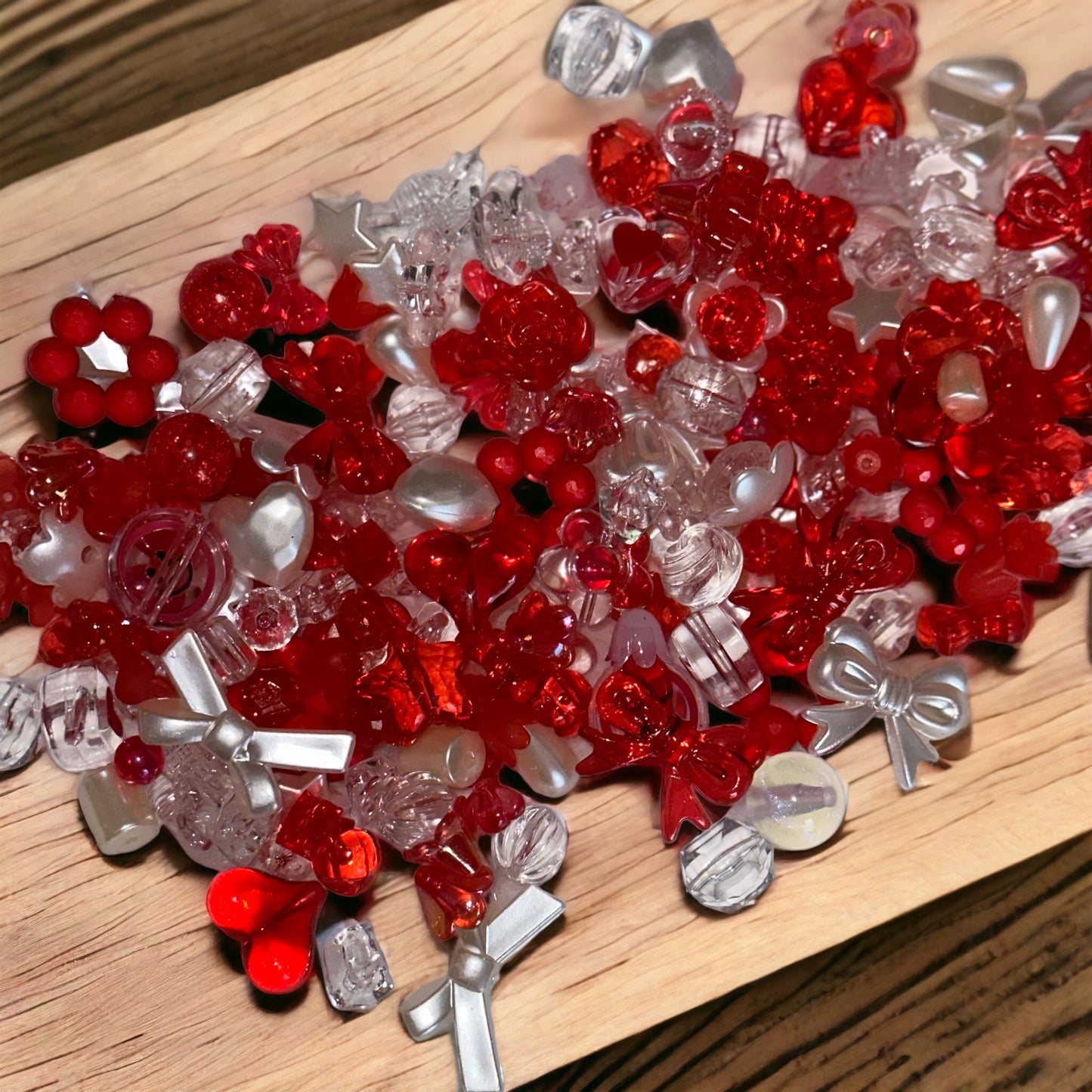 Red Bead and Charm Mix