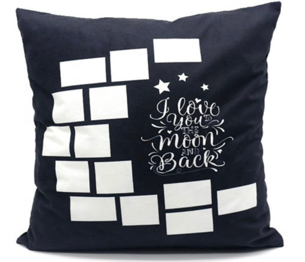 I love you to the moon and back sublimation pillow case.