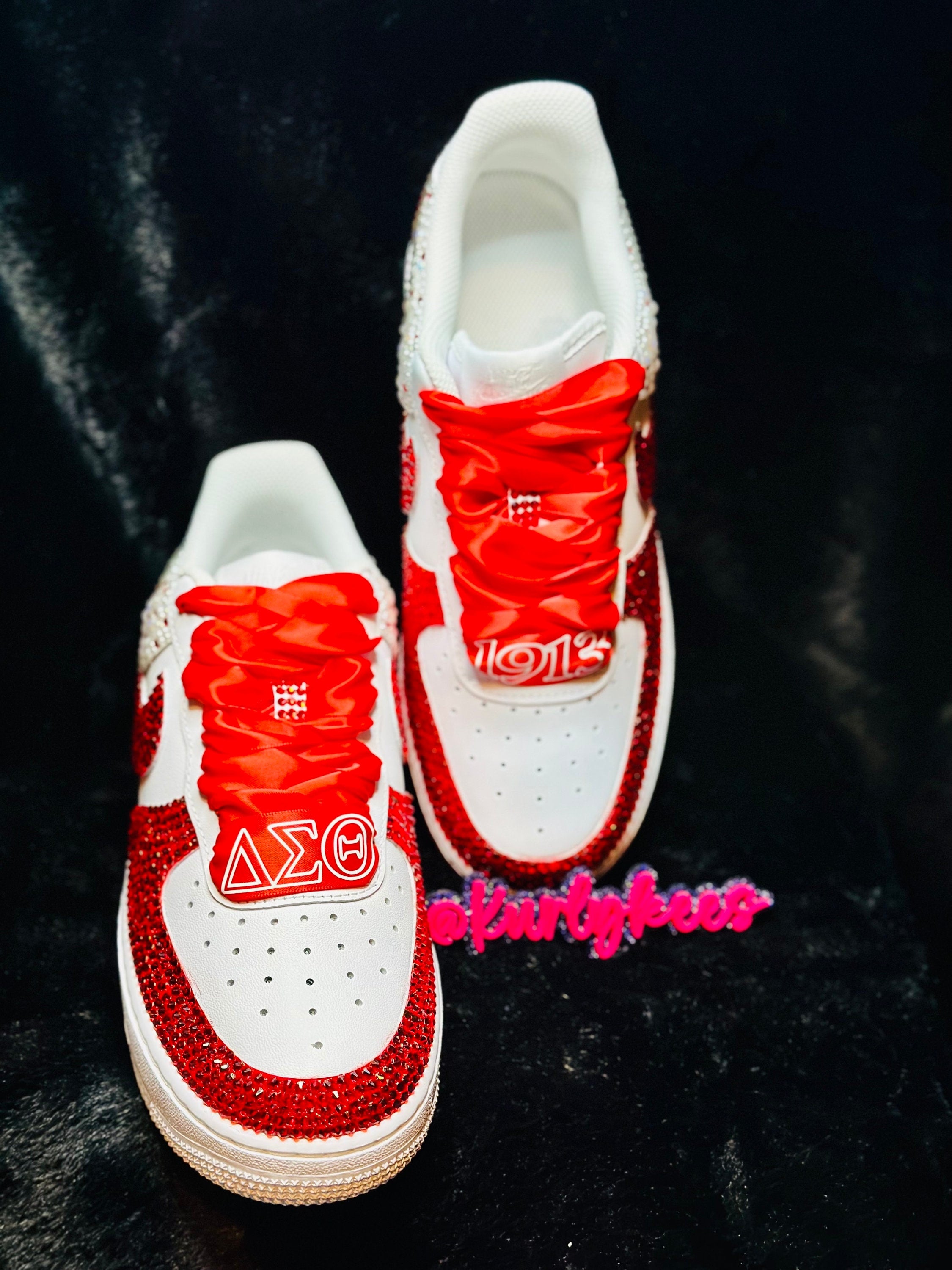 Delta sigma best sale theta custom sneakers